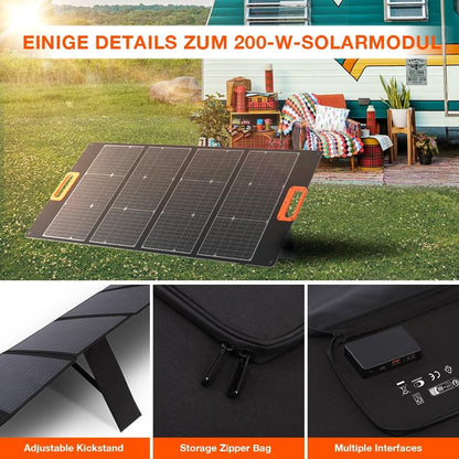 YARD FORCE Draagbaar zonnepaneel LX SPP10 voor zonnegenerator thuis, IP65 waterdichte opvouwbare zonne-oplader, compatibel met Yard Force Power Station voor outdoor camping