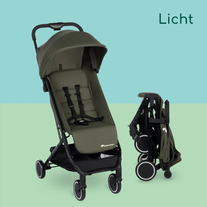 Bebeconfort Soko Ultracompacte Kinderwagen, 0 maanden tot 3,5 jaar, 0-15 kg, Mineral Green