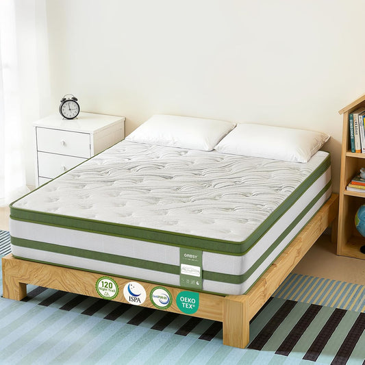 Matras, 7-zones, ergonomische ondersteuning voor rugontlasting, huidvriendelijke en milieubewuste overtrek, Oeko-Tex & CertiPUR-US gecertificeerd, middelhard tegen rugpijn (25 cm, 140 x 200 x 25