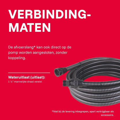 T.I.P. SaltOne 1600 I-PX DUO Dompelpomp voor zout water, debiet tot 16.000 l/u, max. opvoerhoogte/max. druk 10 m/1,0 bar, vloeistoffen tot 50°C, voor sop, ca. 4 min. tot 90 °C mogelijk