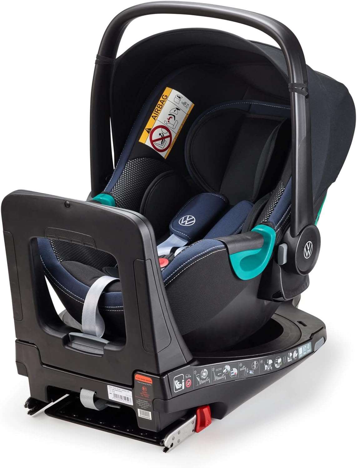 Volkswagen 11A019907 basisstation i-SENSE Flexbase i-Size ISOFIX R129/CCC Base, voor babyzitje 11A019900/11G019900