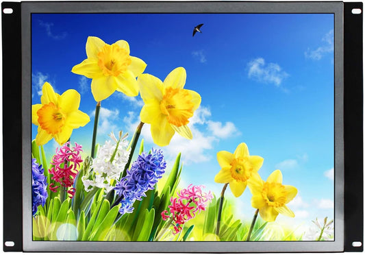 Industriële Monitor – Draagbaar Scherm – IPS Display – LCD Monitor – 15 Inch Beeldscherm – 1024x768 Resolutie – HDMI VGA DVI Aansluitingen – Robuuste Metalen Behuizing – Helder 300 cd/m² Scherm