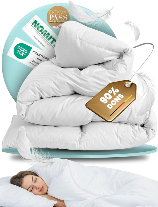 BEFA NATUR Donzen dekbed 160 x 210 cm (1, Vierseizoensdekbed, 240x220 cm)