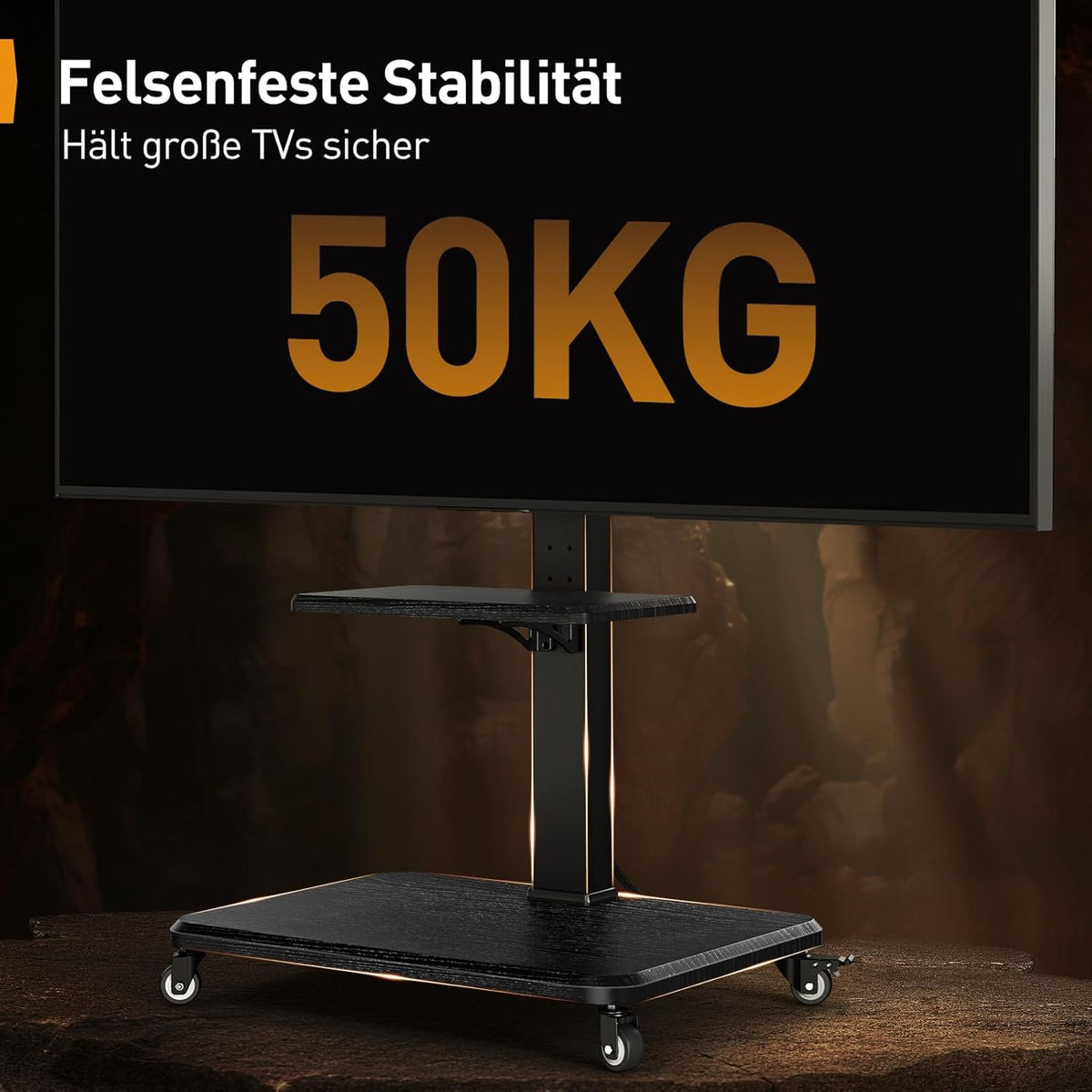 TV-standaard met wielen voor 32-75" tv's