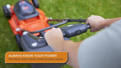 Batterij Grasmaaier – Accu Grasmaaier – Elektrische Grasmaaier – Draadloze Grasmaaier – 36V Krachtig – 34 cm Maaibreedte & Randensnijsysteem – 35L Grasopvang – Lichtgewicht & Verticale Opslag