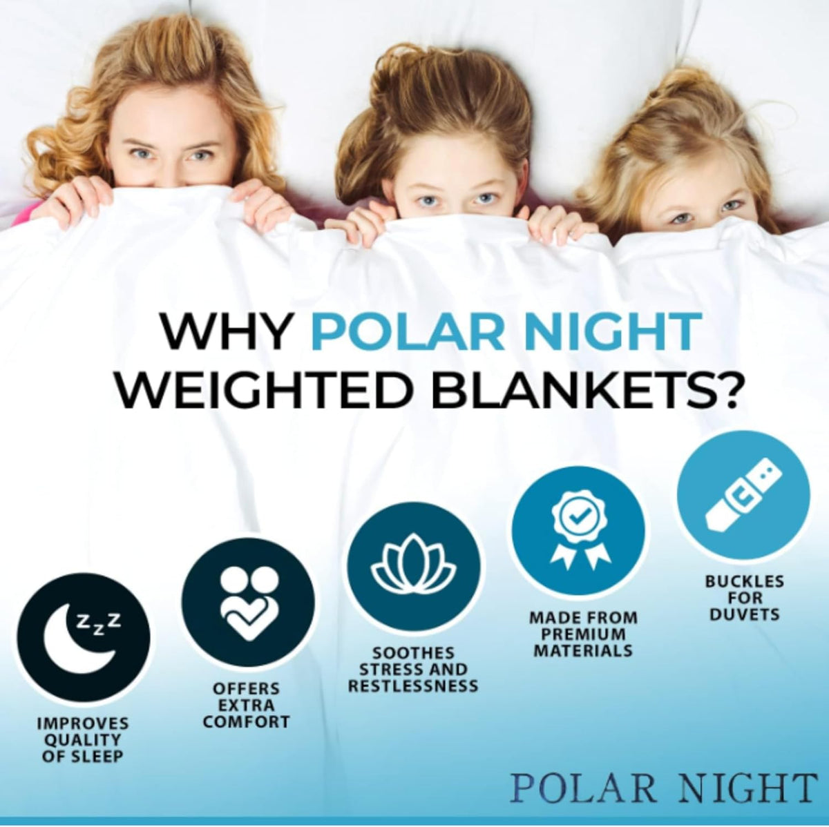 Polar Night verzwaringsdeken voor volwassenen - Zware deken met glasparels, microvezel, Oeko-TEX® 100 Standaard - Ademend, hypoallergeen, incl. afdeklussen (150 x 200 cm, 13)