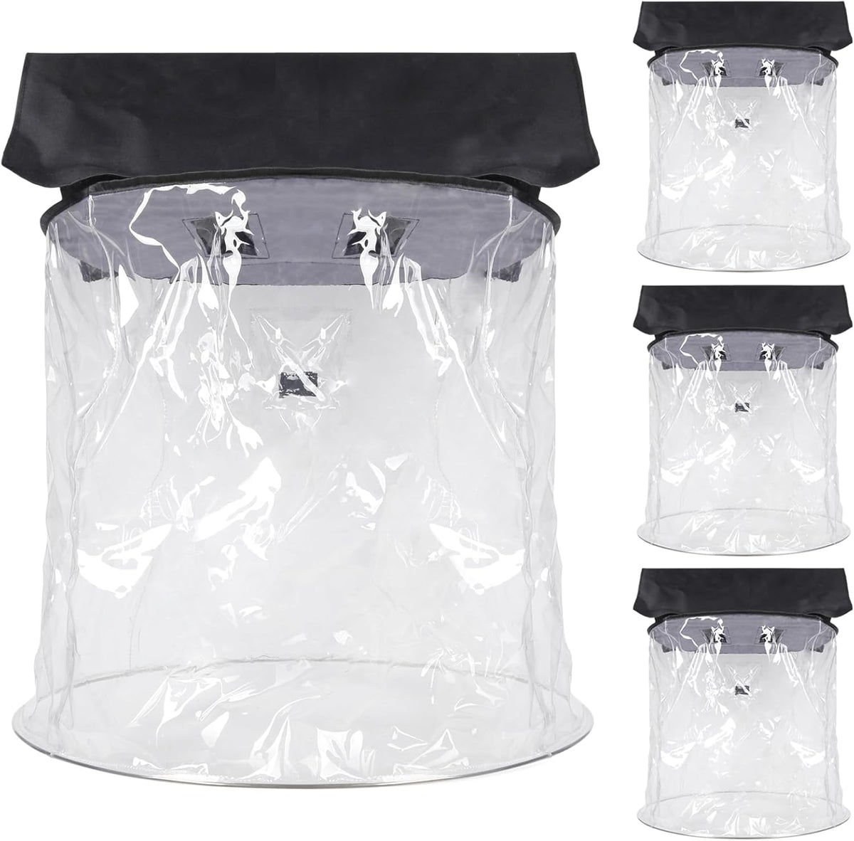 WECAN Professionele regenbescherming voor moving-heads, waterdichte en stofdichte accessoires voor podiumverlichting, transparante regenbescherming voor verticaal hangende podium moving-heads