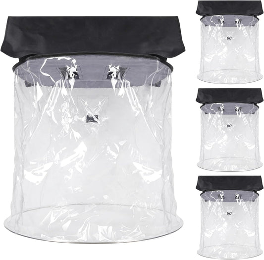WECAN Professionele regenbescherming voor moving-heads, waterdichte en stofdichte accessoires voor podiumverlichting, transparante regenbescherming voor verticaal hangende podium moving-heads