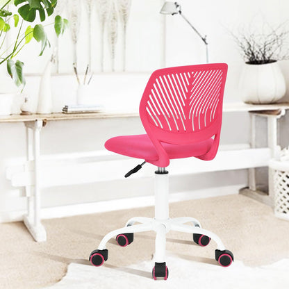 FurnitureR 2 stuks Home Office Chair, Ergonomische Verstelbare Hoogte Swivel Rolling. Kleurrijke computerstoel voor thuiskantoor, roze, metaal, roze, 38,5 cm x 40 cm x 75-87 cm
