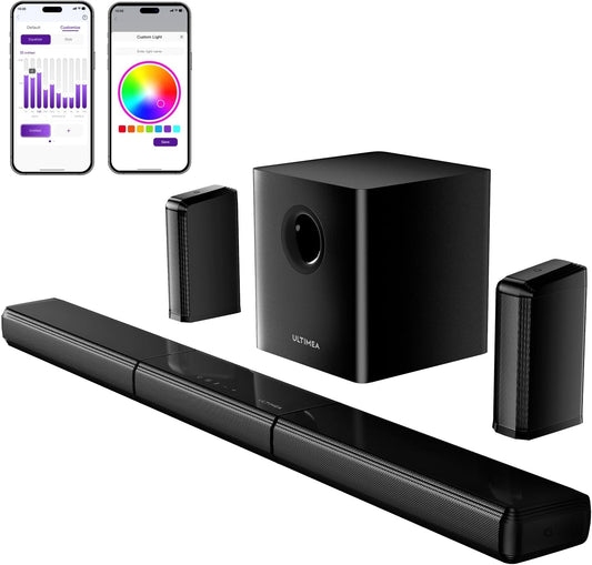 7.1 Virtuele Soundbar voor TV – Tv Soundbar – Surround Soundbar – Home Cinema Set – Speakerset – 2 Surround Speakers – 6,5 Inch Subwoofer