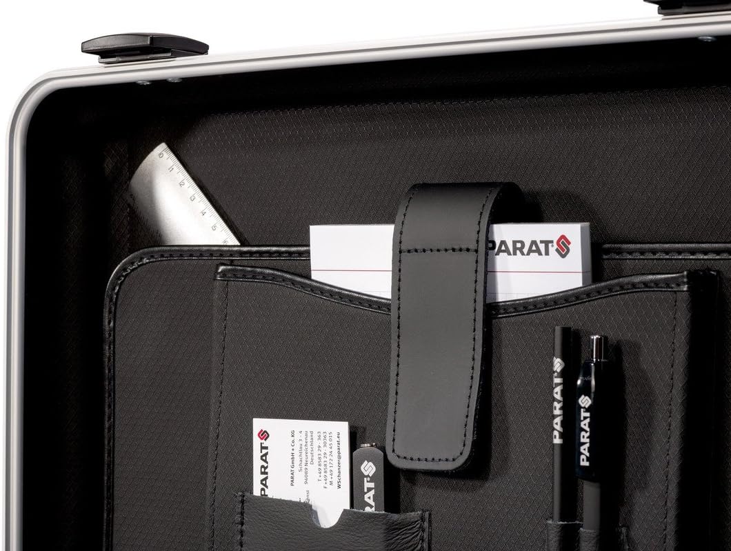 Parat Werktas PARADOC Attache-koffer (gevoerde bodemschaal, documentenvak; klemvak; materiaal: ABS-kunststof; zwart (leeg - zonder inhoud))