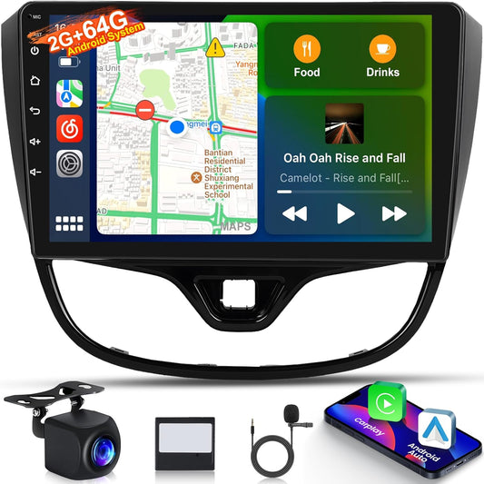 Android Car Radio – Autoradio – Multimedia Systeem – Navigatiesysteem – Infotainment – 9 Inch IPS Touchscreen – Draadloze CarPlay & Android Auto - QUORE