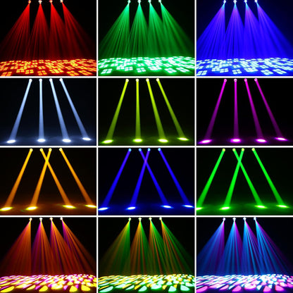 150W Moving Head LED DMX512 Spot Beam RGBW Wash GOBO 18 Prisma DJ Disco Stadion Feestlicht voor Bruiloft Lichtshow Bar Club Kerstmis