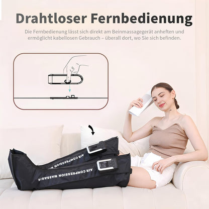 Mono Draadloze recovery Boot, enkele compressielaarzen voor spierregeneratie en doorbloeding, drukgolftherapie (sport/regeneratie/lymfedrainage) (XL beenomtrek < 70 cm)
