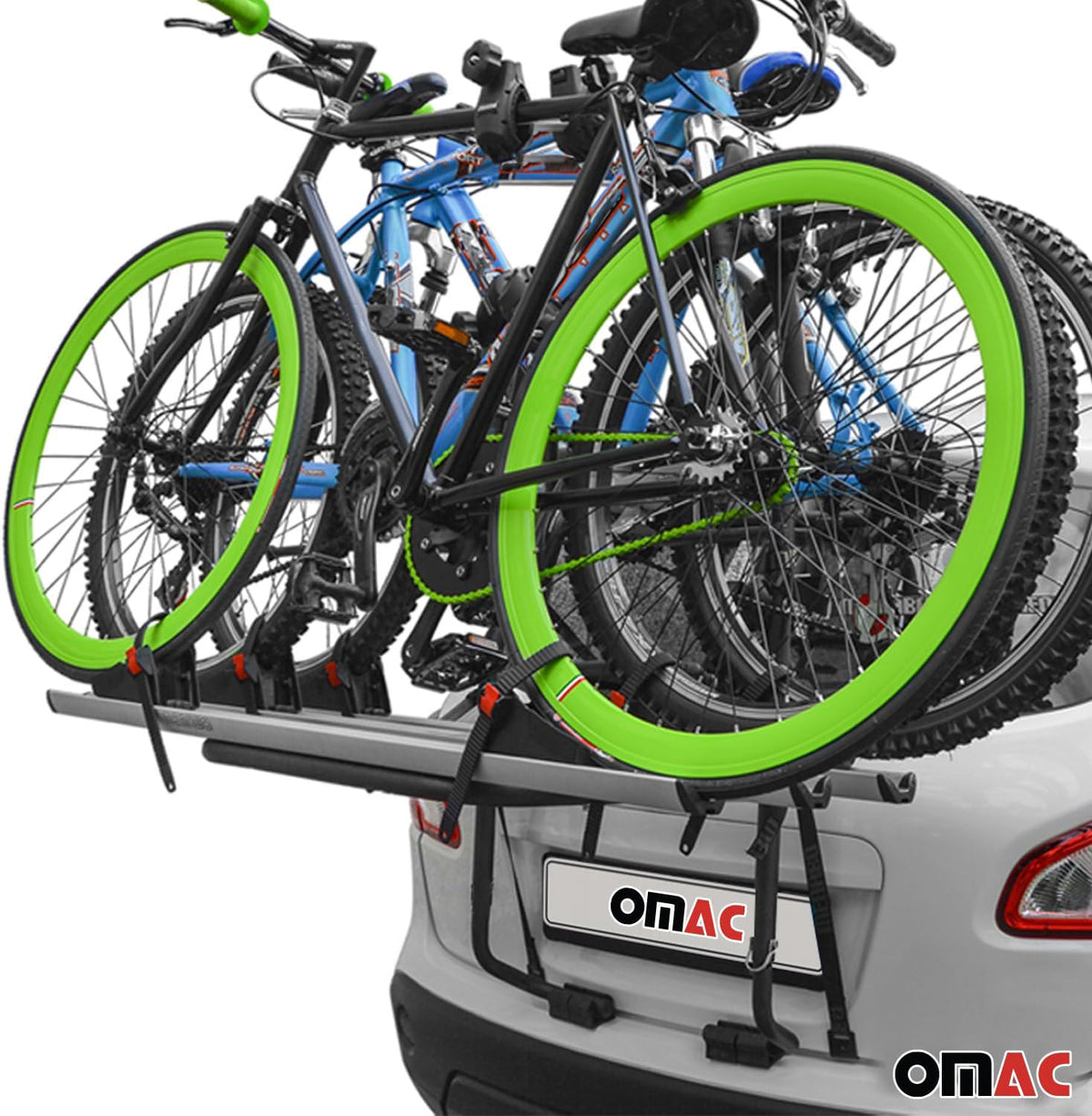 Menabo Bicycle Carrier 3 Bikes for VW Touran 2003-2025 Aluminium Black Silver - QUORE