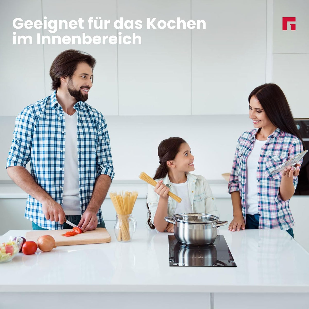 Inductiekookplaat – Elektrische Kookplaat – Mobiel Fornuis – Inductievuur – Draagbare Kookplaat – 2 Kookzones 1500W & 2000W – Kinderslot en Timer – Touch Control – Zwart Kristalglas – 9 Vermogensstanden