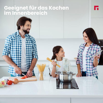 Inductiekookplaat – Elektrische Kookplaat – Mobiel Fornuis – Inductievuur – Draagbare Kookplaat – 2 Kookzones 1500W & 2000W – Kinderslot en Timer – Touch Control – Zwart Kristalglas – 9 Vermogensstanden