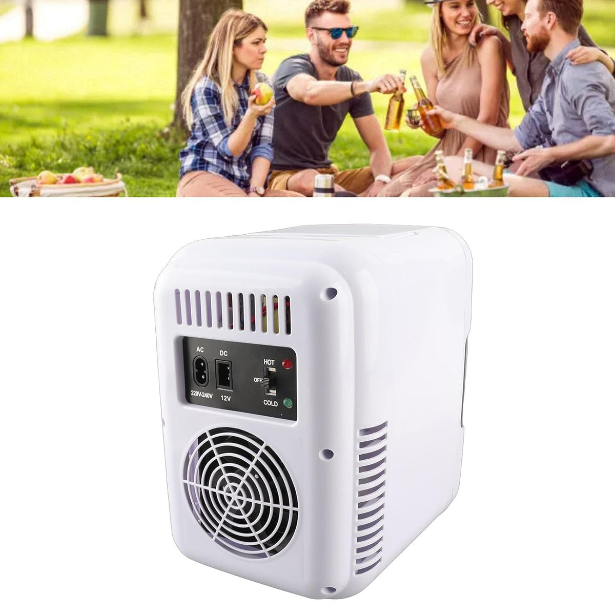 Draagbare Koelkast, DC18V Zonne-energie Vriezer Koelkast Koeler, 50W Monokristallijn Zonnepaneel Efficiënte Voeding RV-koelkast met Grote Capaciteit voor Kamperen, Buiten
