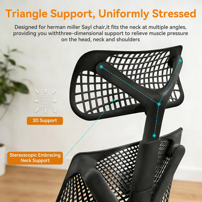 Stoelhoofdsteun voor Herman Miller Sayl bureaustoel, compatibel met Sayl stoel, ergonomische bureaustoelaccessoires