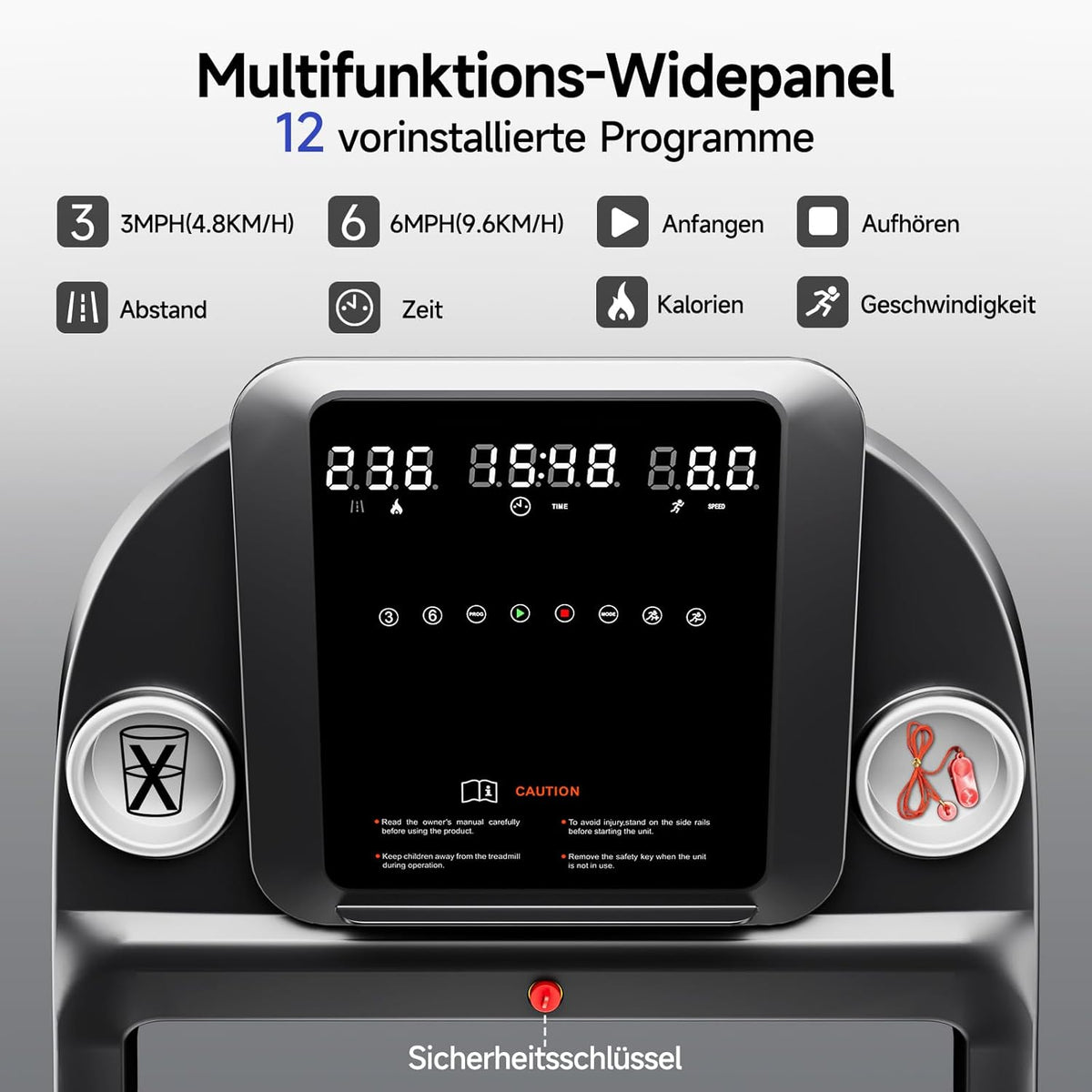 Loopband – Treadmill – Hardloopband – Fitnessapparaat – Trainingsapparaat – Inklapbaar Ontwerp – 8% Helling – Groot Loopvlak 106x38 cm – Max 13 km/u – 2,5 PK Motor – LED-Display – App Connectiviteit – Max 140 kg Belastbaar