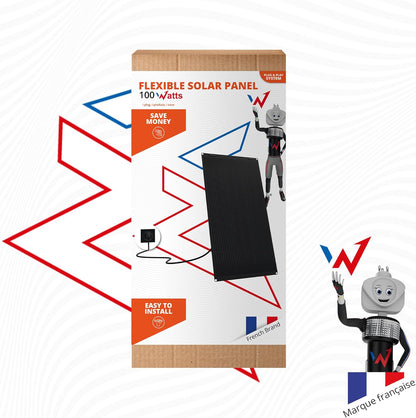 W onder Full Energy – flexibel zonnepaneel 100 W – monokristallijn, hoge efficiëntie, IP67 – voor balkon, camper, boten enz