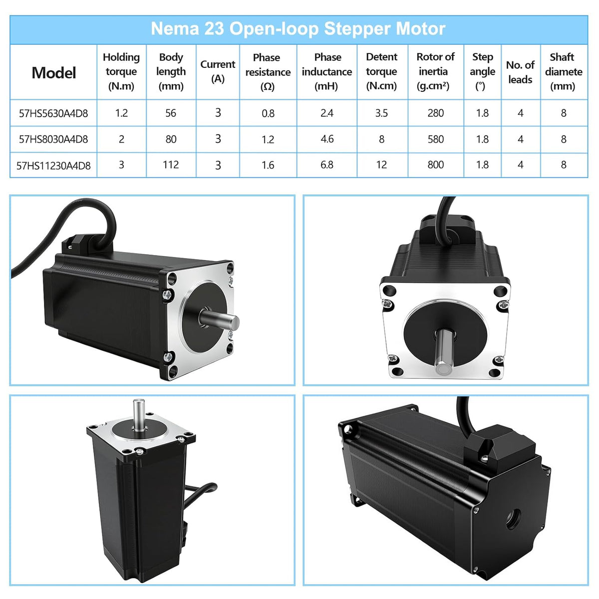 CNC Controller Kit 5 assen met Nema 23 stappenmotor 3Nm 425 oz.in 3A, DM556 stappenmotordriver, 350 W voeding, USB Mach3 besturingskaart, CNC-kit voor machine-graveermachine