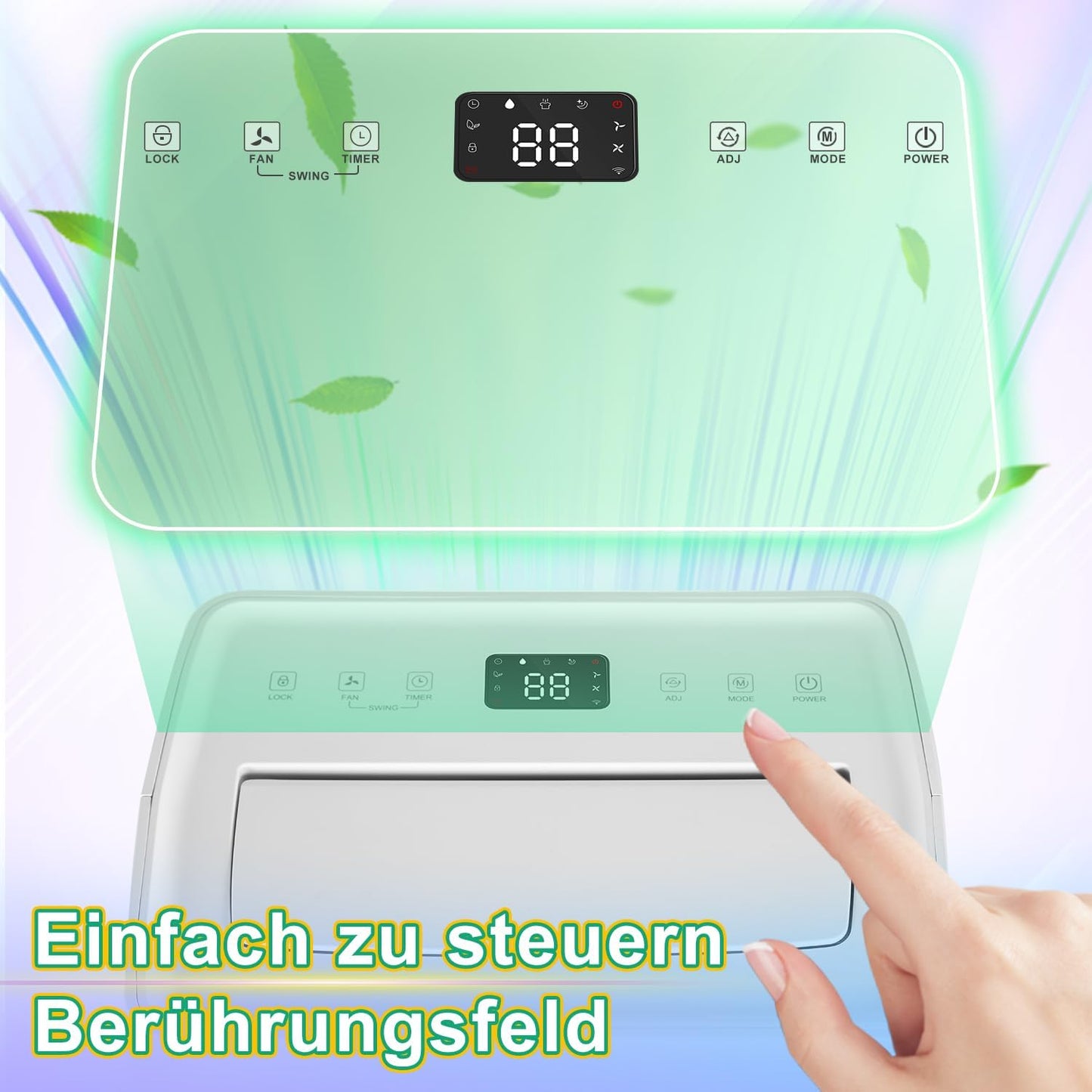 Luchtontvochtiger, 26 l/dag, elektrisch voor ruimtes tot 50 m², luchtontvochtiger met 3 bedrijfsmodi, afvoerslang, timer 24 uur, ontvochtiger, kelder met automatische ontdooiing