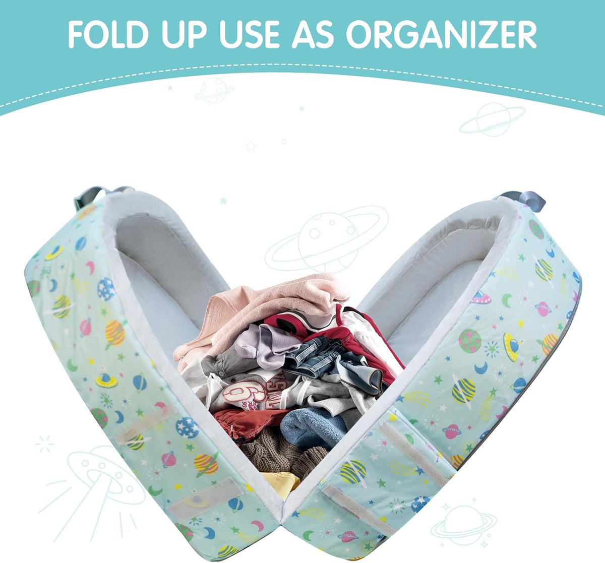 Draagbaar waterdicht reisbedje, opvouwbaar reisbed met matras, babyreiswieg voor baby's, kinderen en peuters, wasbaar laken inbegrepen, voor kamperen en reizen