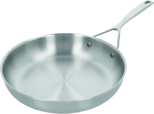 Demeyere Frying pan Essential 5 - Frying pan in stainless steel, suitable for all heat sources, incl. induction and oven, Energy efficient and fast heat conduction, 30 year guarantee - Ø 28 cm