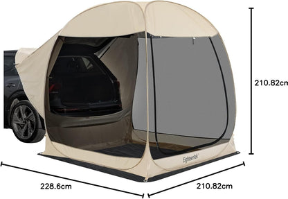 EighteenTek SUV Auto Tent Pop Up Camping Outdoor Reizen Scherm Huis Kamer Onderdak Mesh Muren Bevestiging Niet Waterdicht 7'x7'x7.2'H