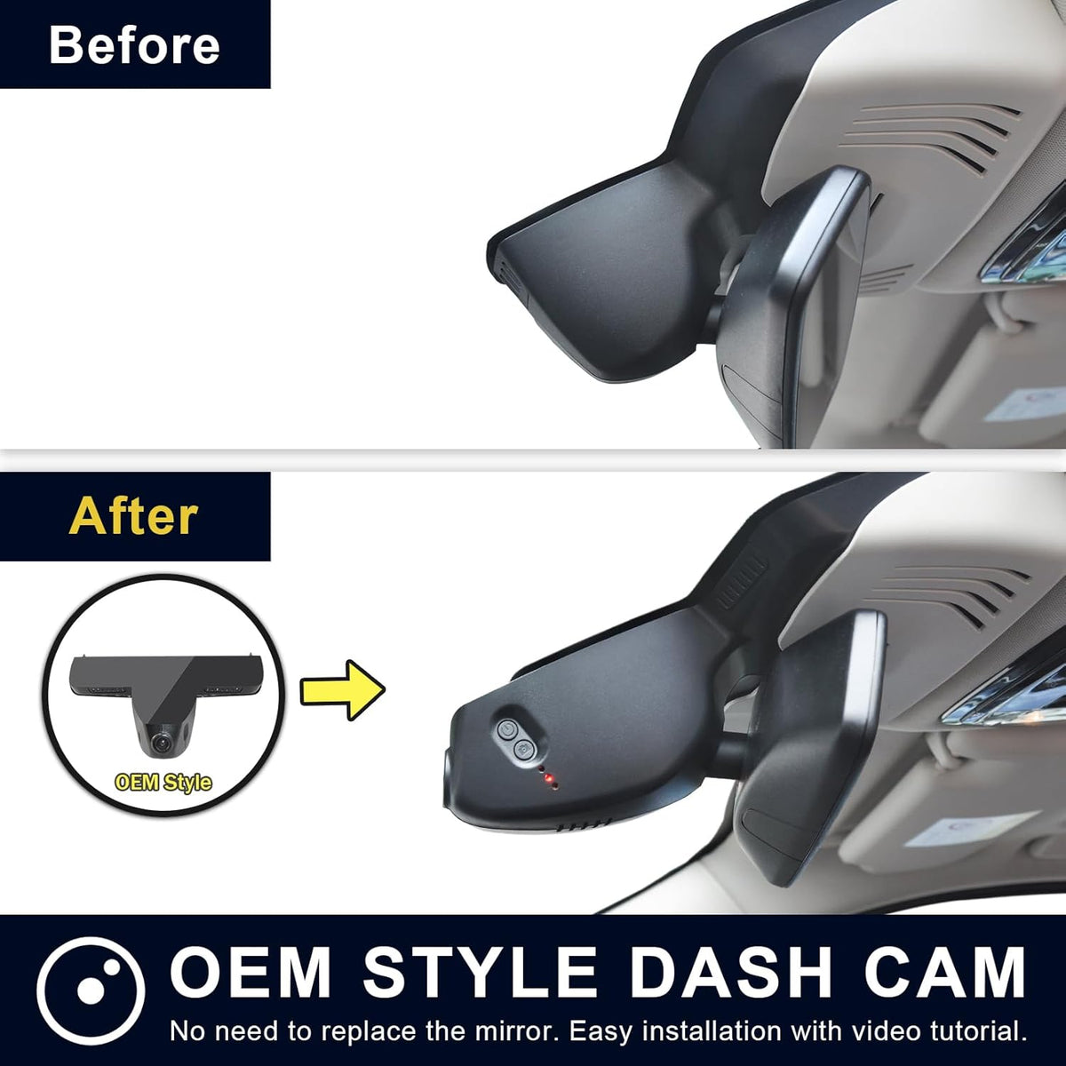 Dashcam – Autocamera – Dashboardcamera – Auto Camera – Voor En Achter 4K/1080p – OEM-Stijl Montage – Inclusief 128GB Kaart