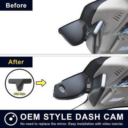 4K Dash Cam Custom voor BMW Gen3 G01 X3 2018-2024, F97 X3M 2020+ (Model C), sDrive28i xDrive30i M40i, OEM Style, 2160P UHD video, wifi en app, 64 GB kaart