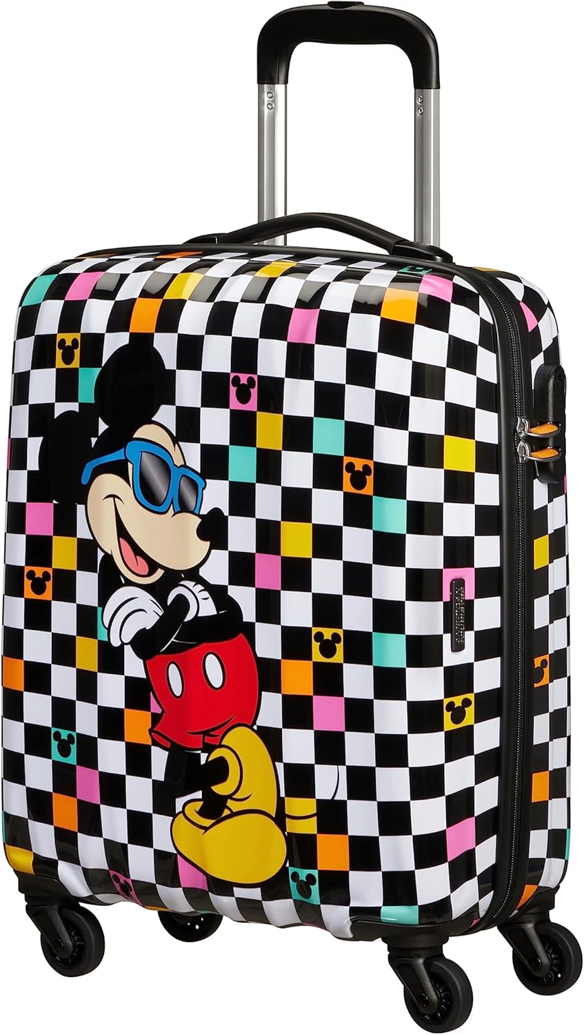American Tourister Hypertwist, Spinner S, Hand Bagage, 55 cm, 36 L, veelkleurig (Mickey Check)