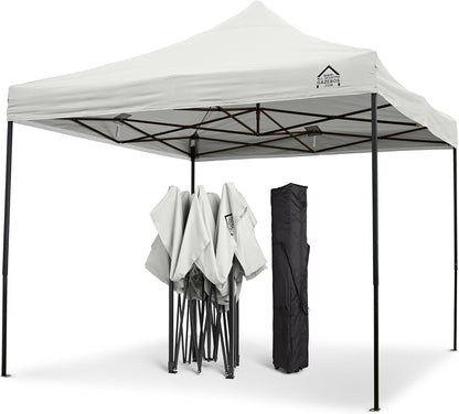 All Seasons Gazebos Duurzaam vouwpaviljoen en voortent, volledig waterdicht, hoogwaardig, voor een snelle opbouw, 3 x 3 m verkrijgbaar (wit)