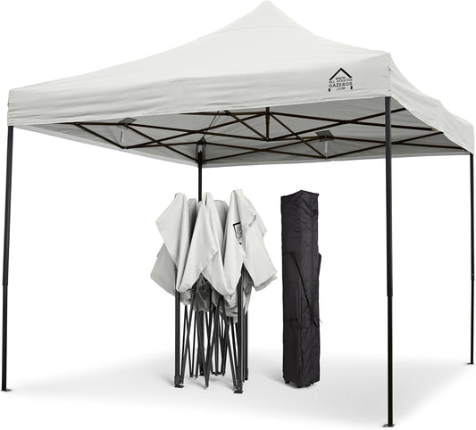 All Seasons Gazebos Duurzaam vouwpaviljoen en voortent, volledig waterdicht, hoogwaardig, voor een snelle opbouw, 3 x 3 m verkrijgbaar (wit)