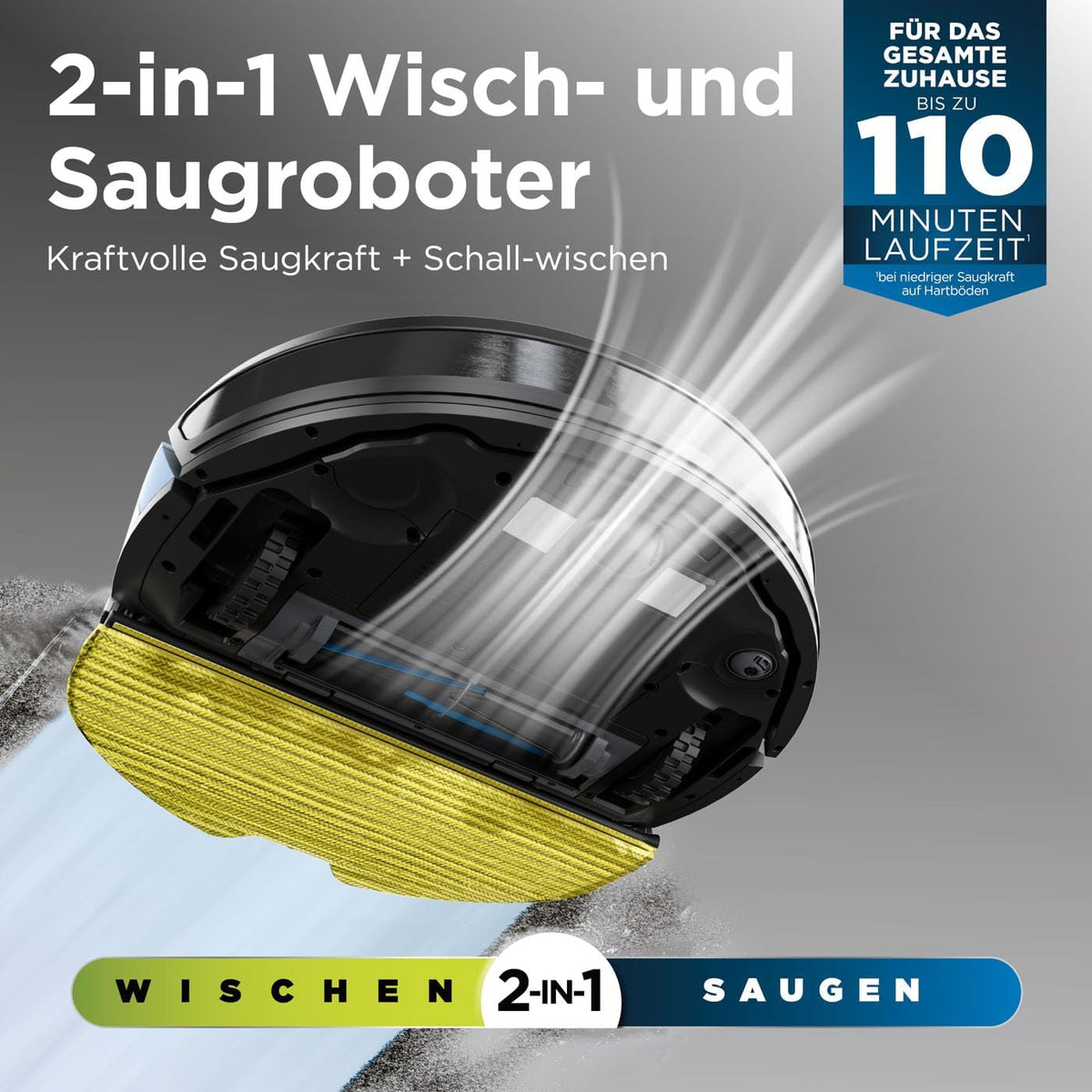 Robotstofzuiger – Robotveger – Dweilrobot – Zelfreinigende Stofzuiger – Automatische Afzuiging – 3D LiDAR Navigatie – Sonisch Dweilsysteem 100x/min