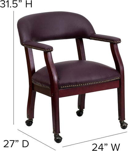 Flash Furniture Loveseats, schuim, leer, staal, hout, bordeauxrood ledersoft, 61 cm B x 60 cm D x 80 cm H