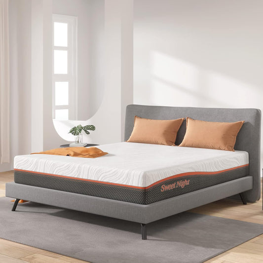 Sweetnight Izer Matras, 140 x 200 cm, hoogte 20 cm, 7-zone veermatras, hardheid H3, 140 x 200 cm, met gel geheugenschuim, Öko-Tex gecertificeerd pocketveringmatras