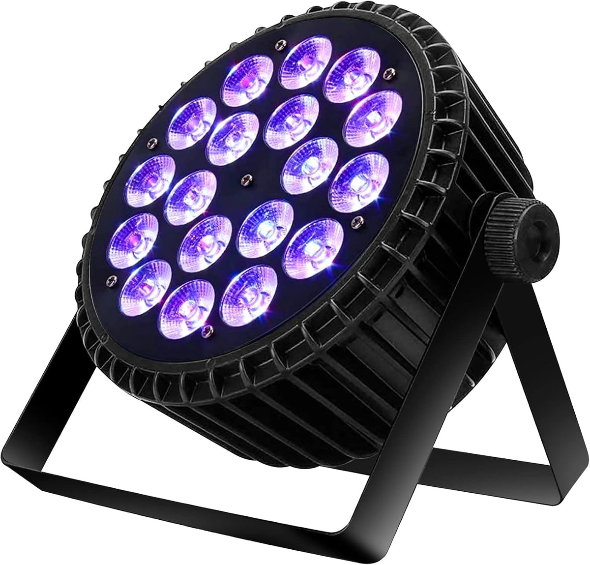 SHEHDS Led-schijnwerper, 18 x 18 W led podiumlicht RGBWA + UV 6-in-1, DMX-besturing met geluidsbediening, DJ-lichteffect, discolicht, partylicht voor podium, disco, DJ, licht, show-evenementen