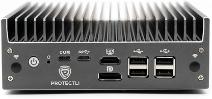 Protectli Vault Pro VP2440-4 poort, Micro Appliance/Mini PC - Intel N150, 2X 10G SFP+ NIC's, 2X 2.5G NIC's, DDR5 RAM, 32 GB eMMC on-board, M.2 SATA SSD Storage, AES-NI, Barebones