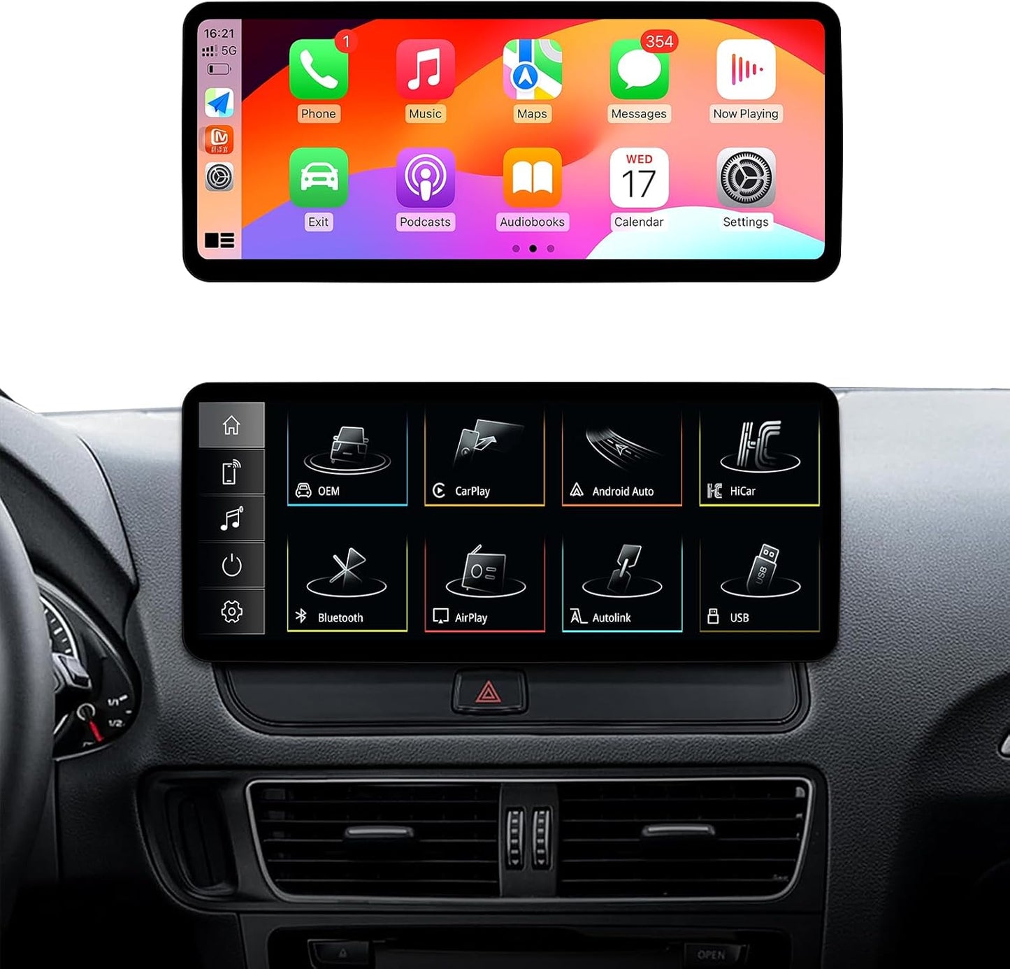 Autostereo – Autoradio – Multimedia Speler – Car Radio – Navigatiesysteem – 12,3 Inch Touchscreen – CarPlay & Android Auto – Bluetooth – Linux Systeem