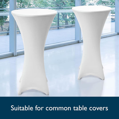 Beautissu Statafel Sylt Ø 80 cm Wit – Eettafel rond Indoor en Outdoor Inklapbare Tafel – Vouwtafel Partytafel