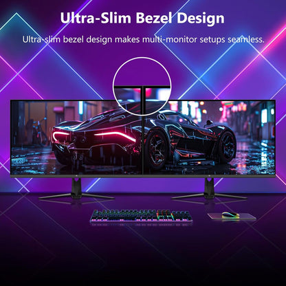 Z-Edge Gaming Monitor 27'' IPS QHD (2560x1440), 240Hz (DP1.4×2), 1ms, FreeSync, 16:9 LED Gaming Monitor, 144Hz (HDMI2.0×2), Adjustable Tilt, 400cd/m², VESA 100*100mm (DP cable included)