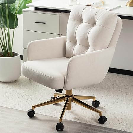 Bureaustoel – Kantoorstoel – Werkstoel – Draaistoel – Bureaustoel Met Wieltjes – Fluweelachtige Bekleding – 360° Draaibaar - QUORE