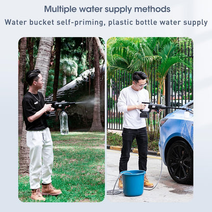 Draadloze Hogedrukreiniger – Accu Hogedrukspuit – Mobiele Waterreiniger – Tuinreiniger – Compacte Schoonmaakspuit – 21 V 4,0 Ah Lithium-Accu – Zelfaanzuigend Met Schuimpistool