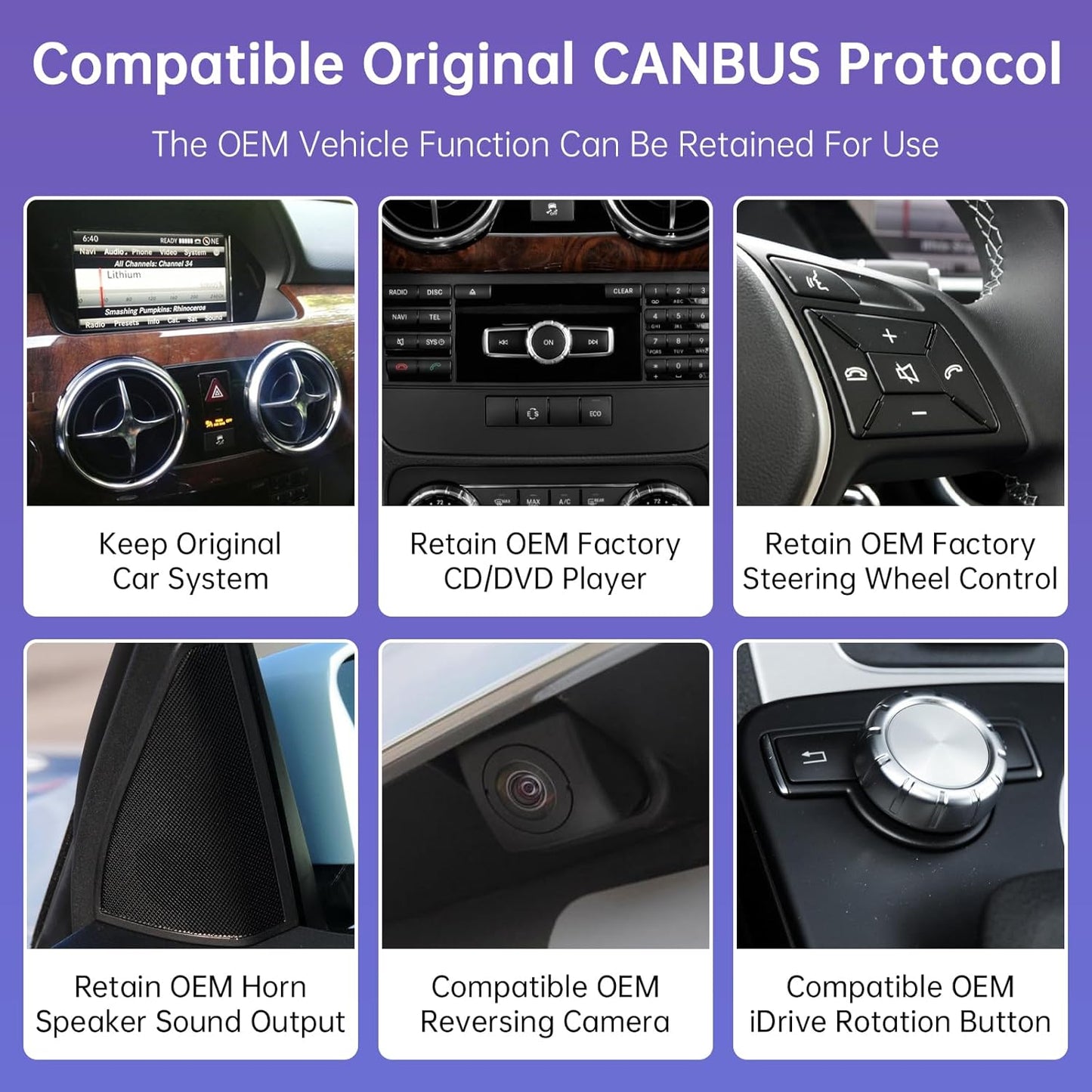 10,25 Inch Touchscreen Autoradio – CarPlay Scherm – Multimedia Display – Autonavigatie Scherm – Infotainmentsysteem – Draadloos CarPlay & Android Auto – HD Resolutie 1920x720