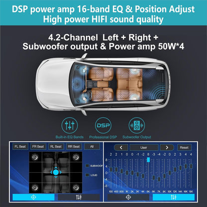 Autoradio – Multimedia Speler – Auto Stereo – Navigatiesysteem – Inbouw Radio – 7 Inch IPS Touchscreen – Draadloze CarPlay & Android Auto
