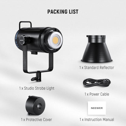 LED Videolamp – Studiolamp – Videolicht – Continulicht – Fotolamp – COB Bi-Color 320W – 2700K-6500K CRI97+