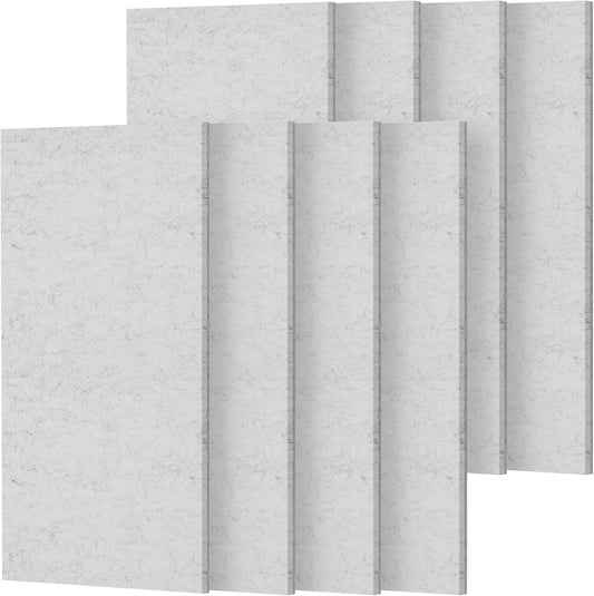 TONOR Grote akoestische panelen, zelfklevend, 112 x 55 cm, geluidsisolatieplaten, akoestische platen voor wandbekleding, akoestische behandeling en wanddecoratie, studio, huis, kantoor, grijs