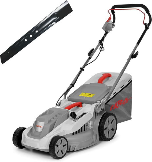 IKRA Elektrische Grasmaaier IERM 1638-1, 1600W, maaihoogte 30-75mm, maaibreedte 38cm, incl. reservemes